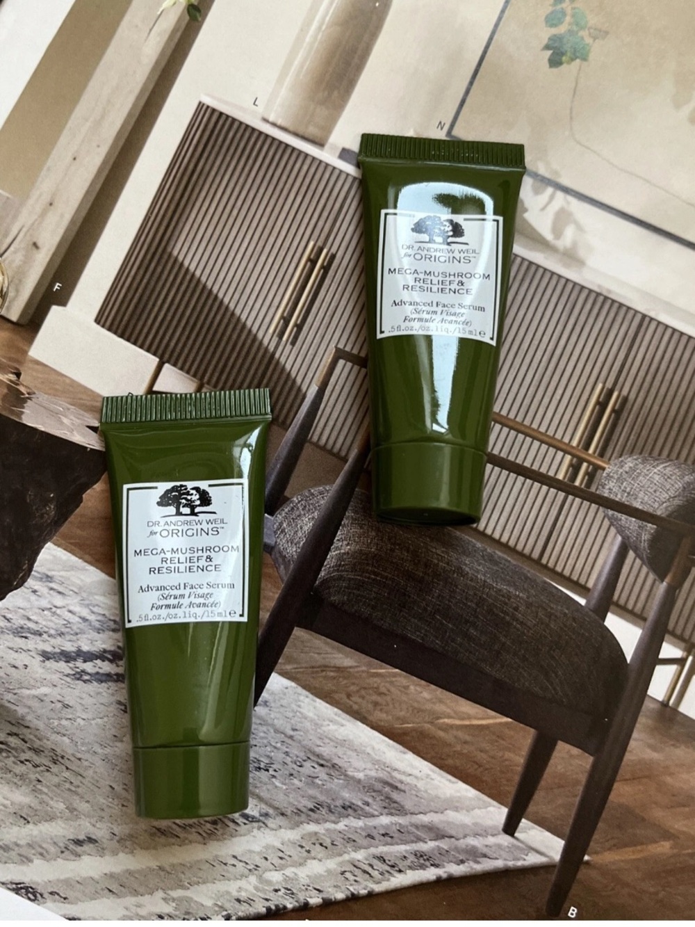 2x Origins Dr Andrew Weil Mega Mushroom Relief Resilience Advanced Face Serum